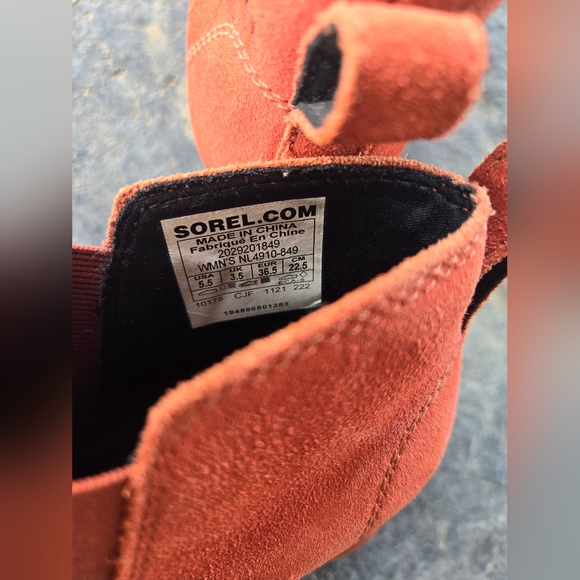 SOREL Ankle Boots Booties Coral Size 5.5 - Picture 5 of 7